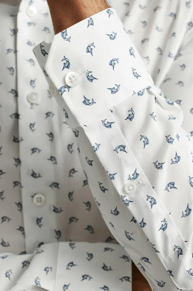Men Jetsetter Stretch Dress Shirt Navy Catch Of The Day Bonobos Business Casual Shirts