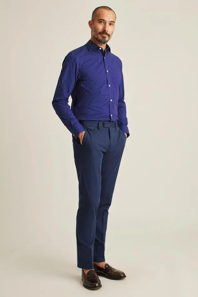 Men Jetsetter Stretch Dress Shirt Navy Purple Dot Bonobos Business Casual Shirts Men Jetsetter Stretch Dress Shirt Navy Purple Dot Bonobos Business Casual Shirts