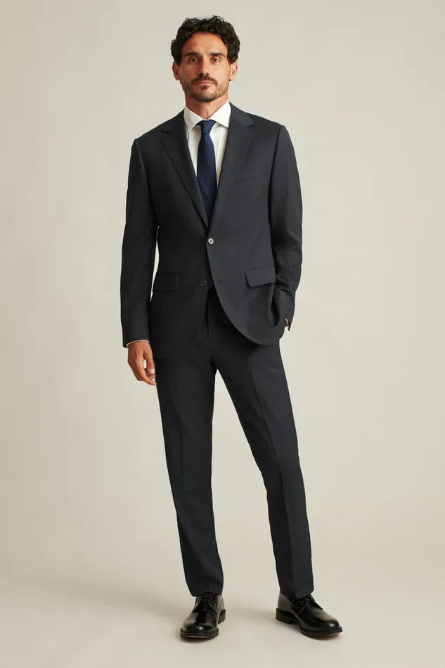 Men Jetsetter Super 120s Italian Wool Blazer Navy Bonobos Blazers and Sport Coats