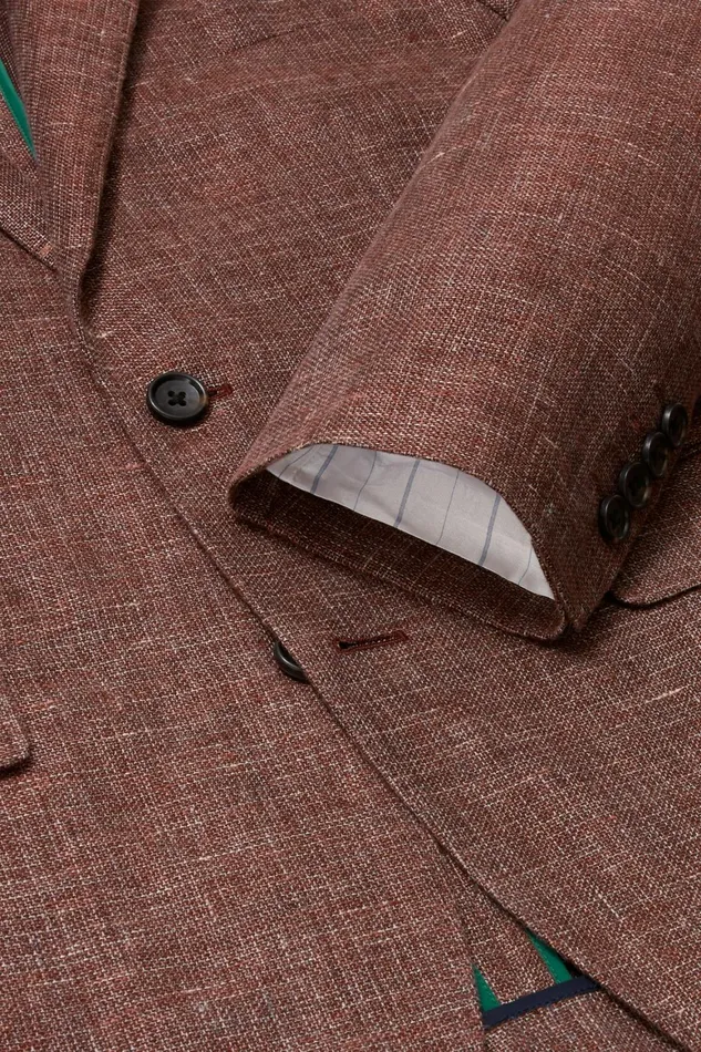 Men Jetsetter Unconstructed Italian Blazer Berry Basketweave Bonobos Blazers and Sport Coats
