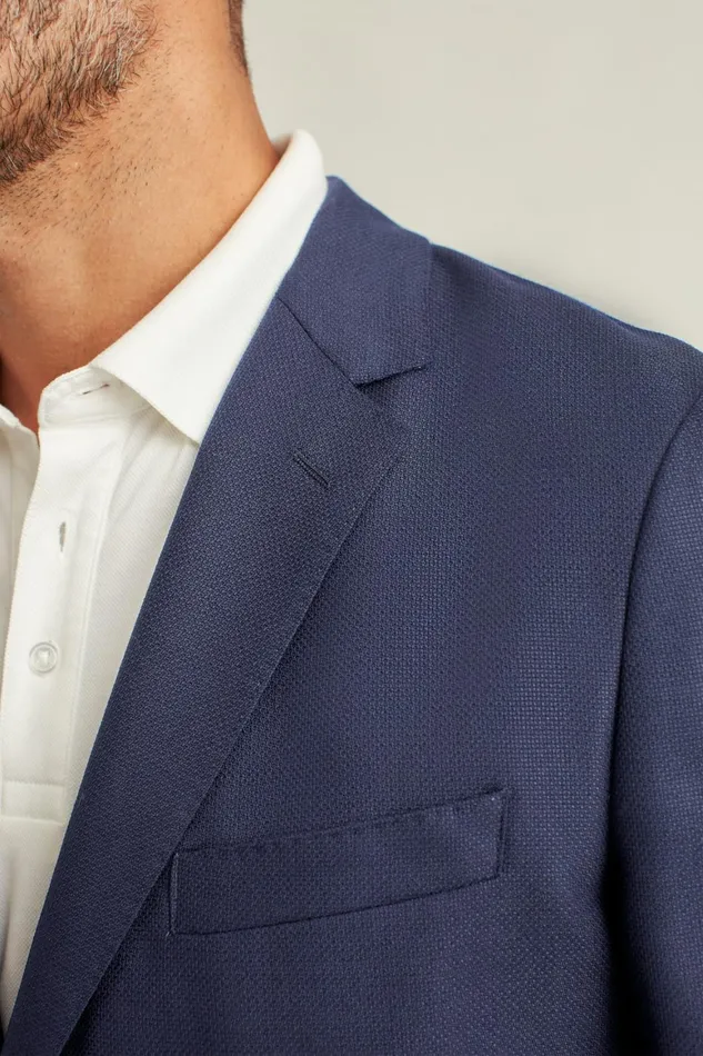Men Jetsetter Unconstructed Italian Wool Blazer Navy Bonobos Blazers and Sport Coats