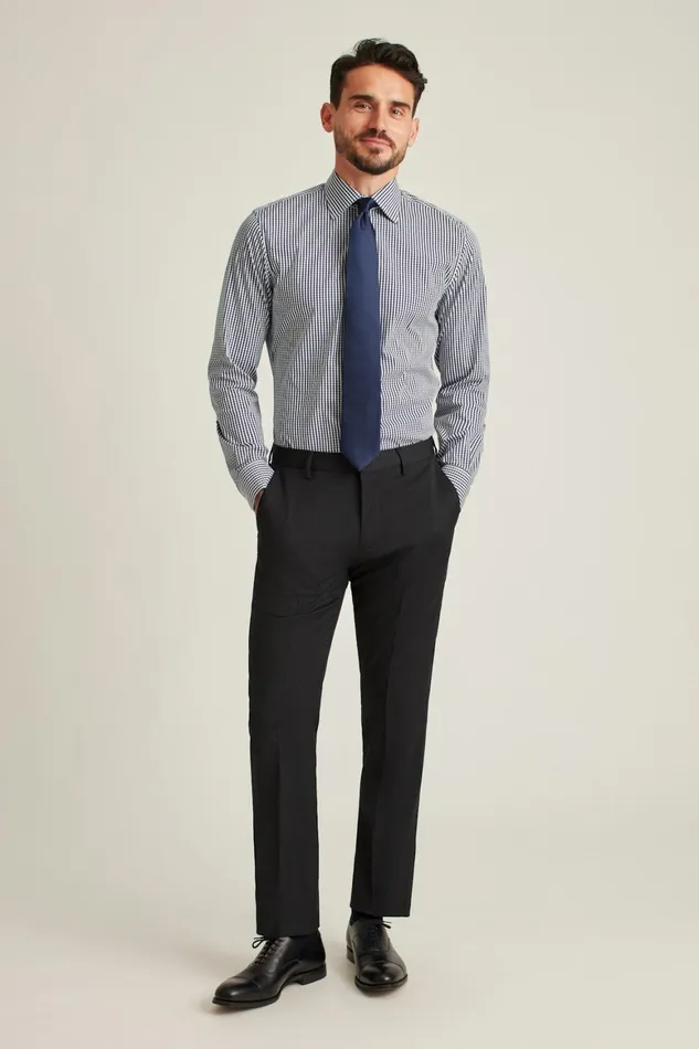 Men Jetsetter Wool Dress Pant Charcoal Bonobos Dress Pants
