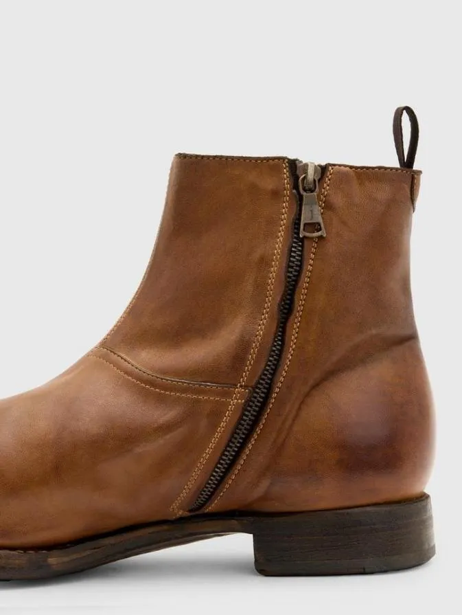 Men Leather Boots John Varvatos REGENT BOOT Clay