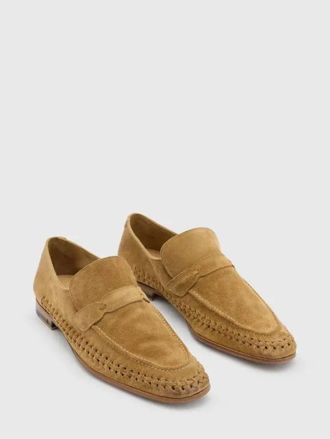 Men Leather Shoes John Varvatos MERIDA LOAFER Clay