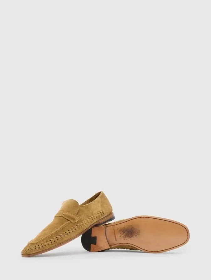 Men Leather Shoes John Varvatos MERIDA LOAFER Clay