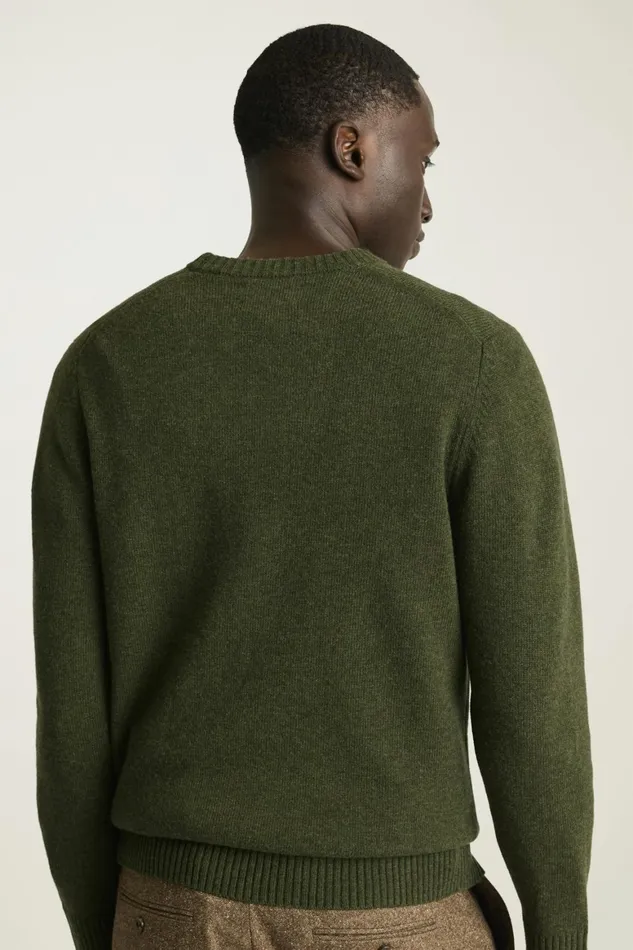 Men Let Me Be Frank Sweater Relish Green Bonobos Crew and VNeck Sweaters