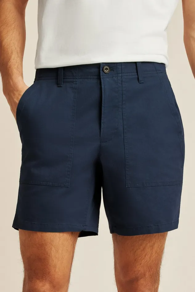 Men Lightweight Travel Short Maritime Blue Bonobos Chino Shorts