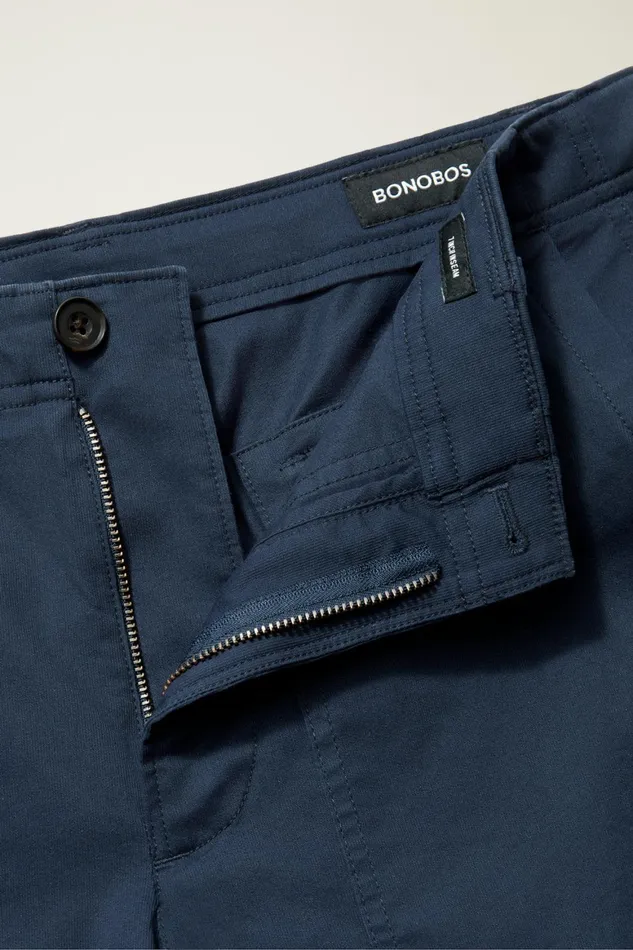 Men Lightweight Travel Short Maritime Blue Bonobos Chino Shorts