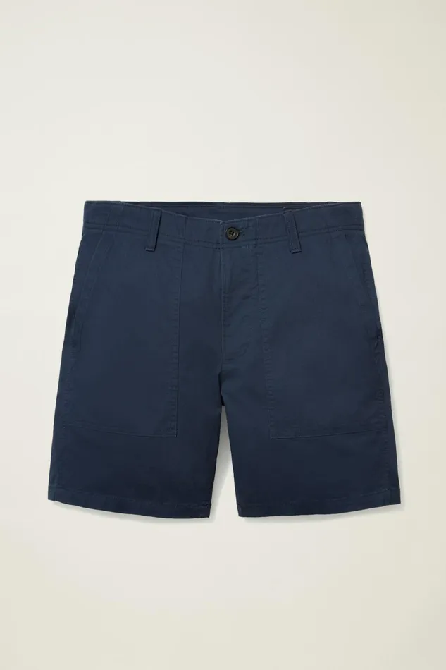 Men Lightweight Travel Short Maritime Blue Bonobos Chino Shorts