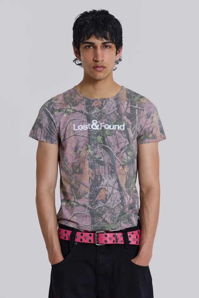 Men Lost and Found Camo Tee Jaded London TShirts and Vests