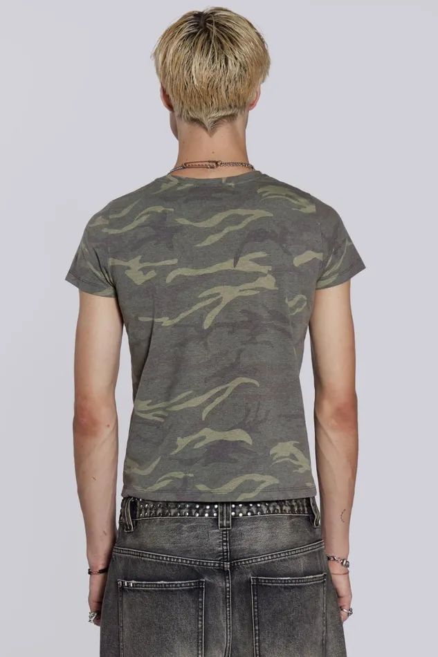 Men Low Life Camo Tshirt Jaded London TShirts and Vests