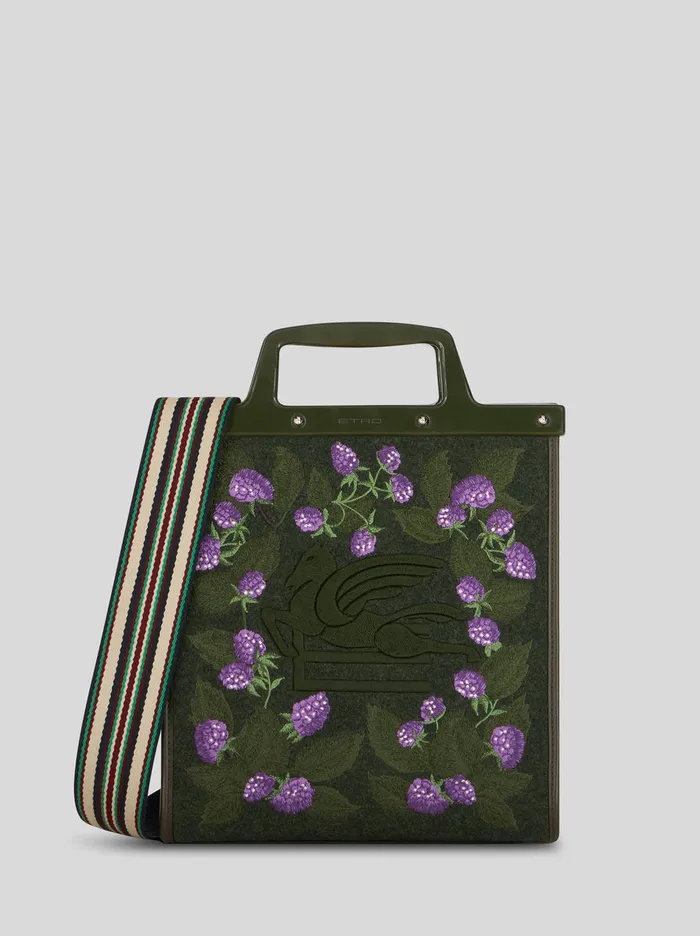 Men Medium Embroidered Love Trotter Bag Etro Shopping Bags