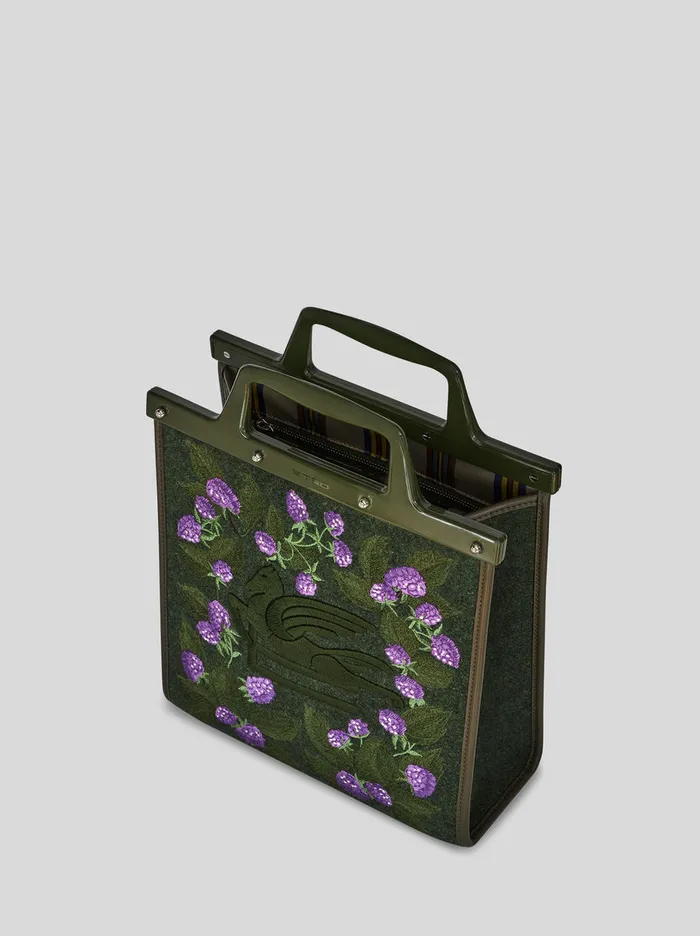 Men Medium Embroidered Love Trotter Bag Etro Shopping Bags
