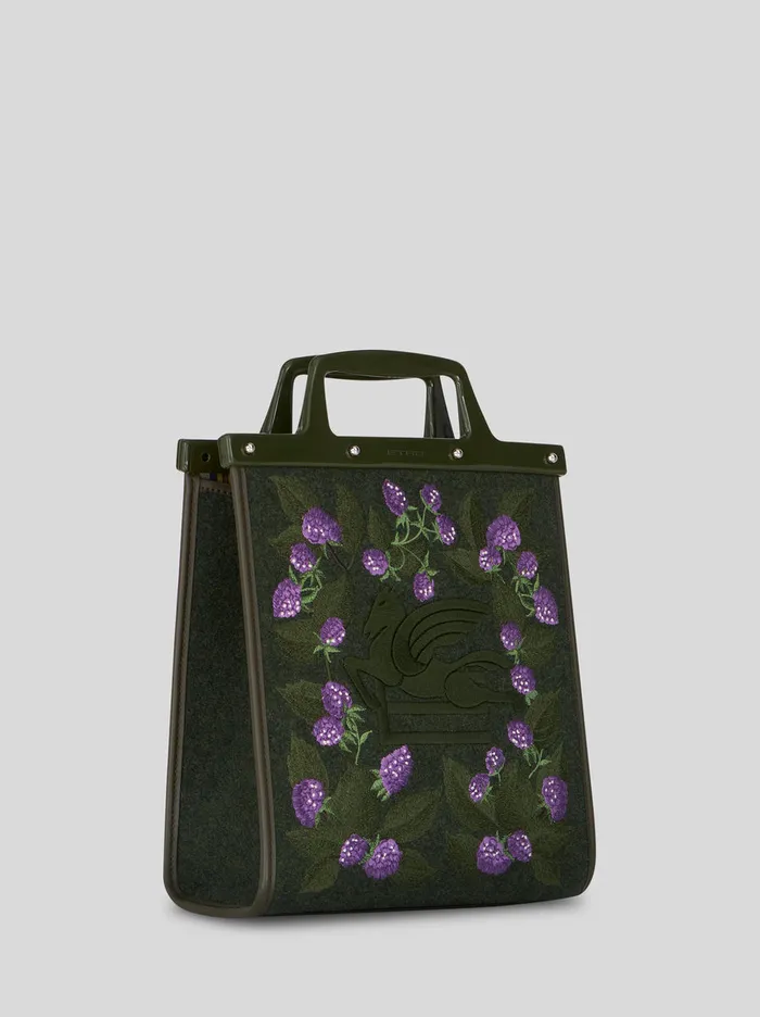 Men Medium Embroidered Love Trotter Bag Etro Shopping Bags
