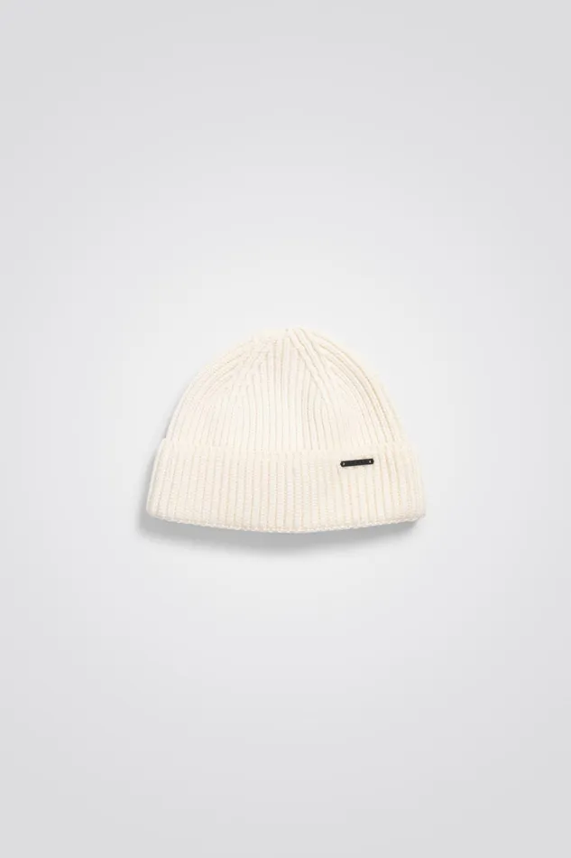 Men Norse Projects Beanies Hybrid Rib Beanie Stretch Wool Warm Grey