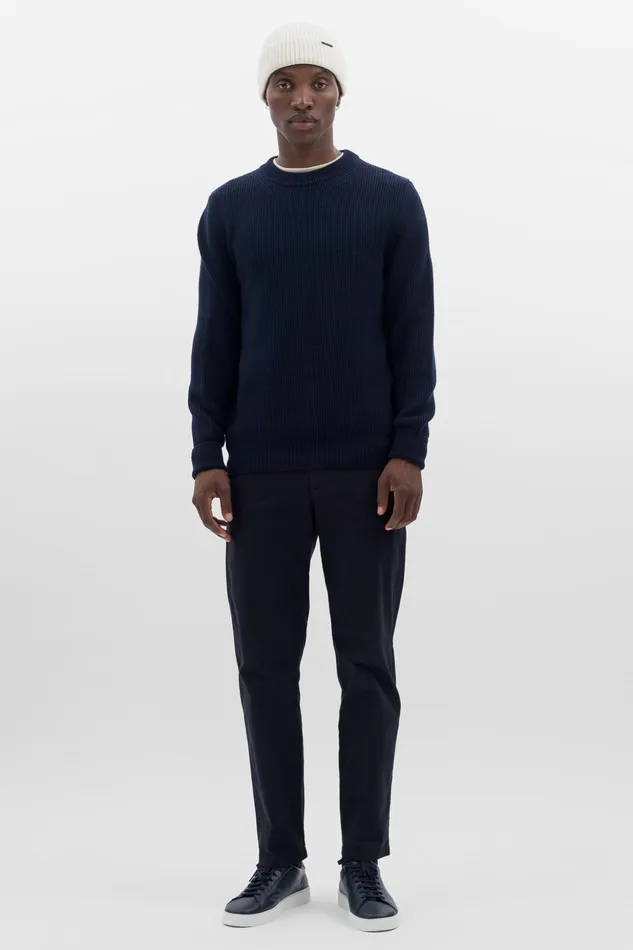 Men Norse Projects Beanies Hybrid Rib Beanie Stretch Wool Warm Grey