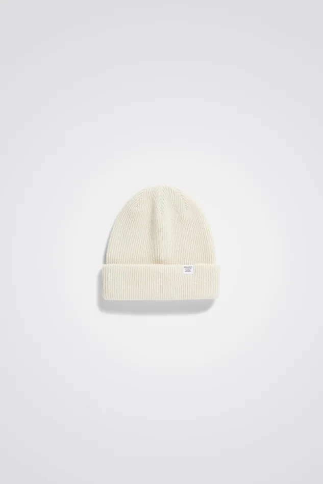 Men Norse Projects Beanies Wool Cotton Rib Beanie Dark Navy