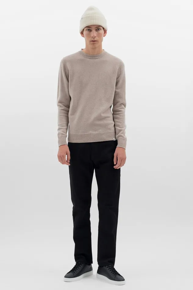 Men Norse Projects Beanies Wool Cotton Rib Beanie Dark Navy