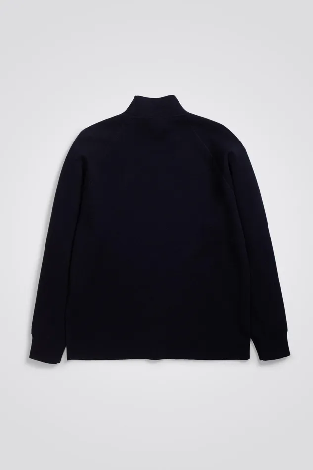 Men Norse Projects Knitwear Bruce Milano Mock Neck Dark Navy
