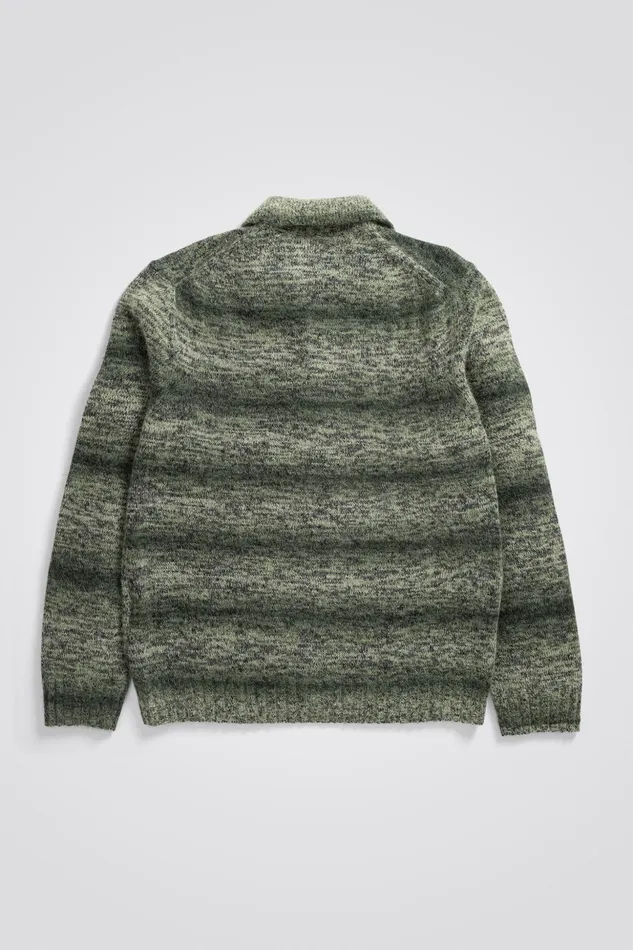 Men Norse Projects Knitwear Erik Space Dye Knit Jacket Army Green
