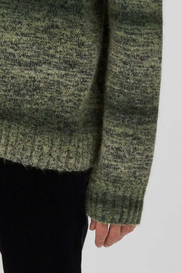 Men Norse Projects Knitwear Erik Space Dye Knit Jacket Army Green