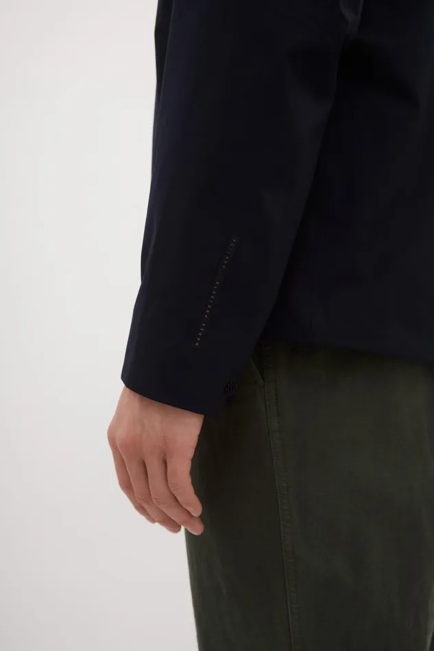 Men Norse Projects Outerwear 3L Waterproof Shell Jacket Dark Navy