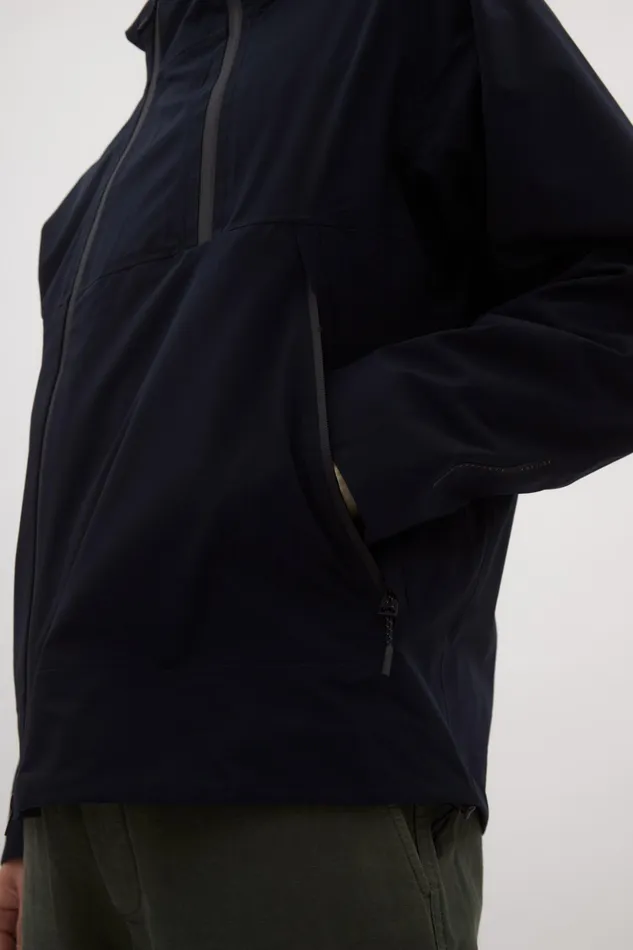 Men Norse Projects Outerwear 3L Waterproof Shell Jacket Dark Navy