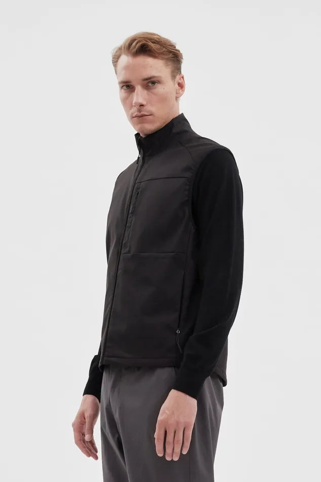 Men Norse Projects Outerwear Birkholm Solotex Twill Vest Black