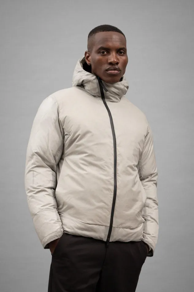 Men Norse Projects Outerwear Pasmo Rip Short Down Parka Lucid White