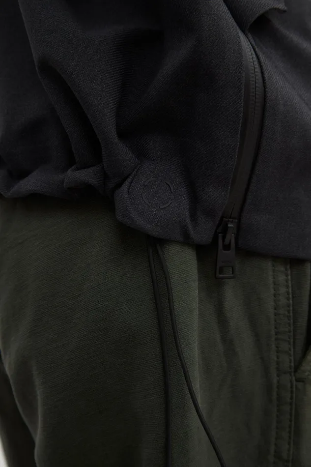 Men Norse Projects Outerwear Textured Twill GoreTex 3L Stand Collar Jacket Charcoal Grey