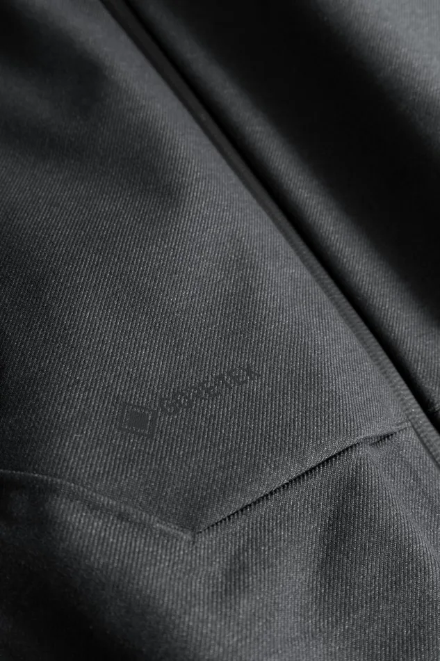 Men Norse Projects Outerwear Textured Twill GoreTex 3L Stand Collar Jacket Charcoal Grey