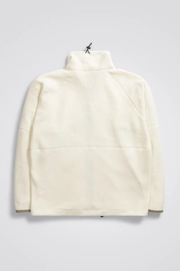 Men Norse Projects Outerwear Tycho Fleece Full Zip Jacket Ecru