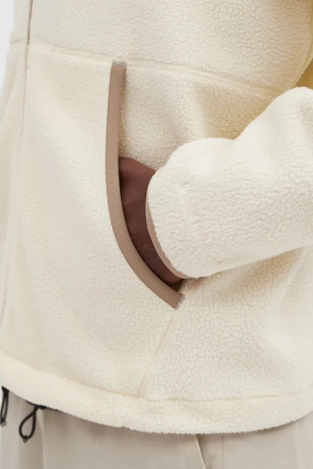 Men Norse Projects Outerwear Tycho Fleece Full Zip Jacket Ecru