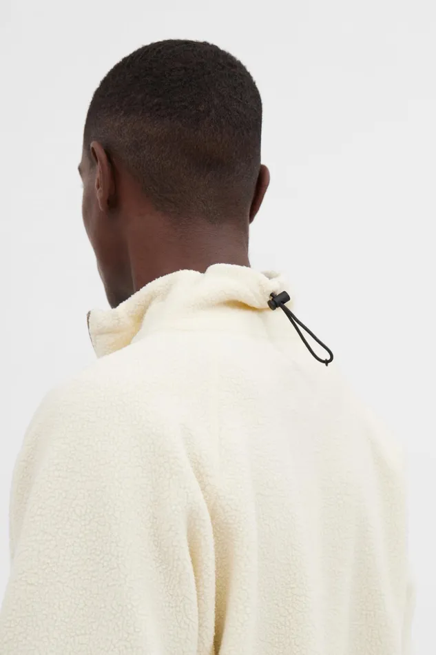 Men Norse Projects Outerwear Tycho Fleece Full Zip Jacket Ecru