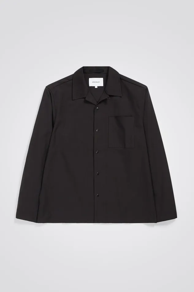 Men Norse Projects Shirting Carsten Solotex Twill Shirt LS Black