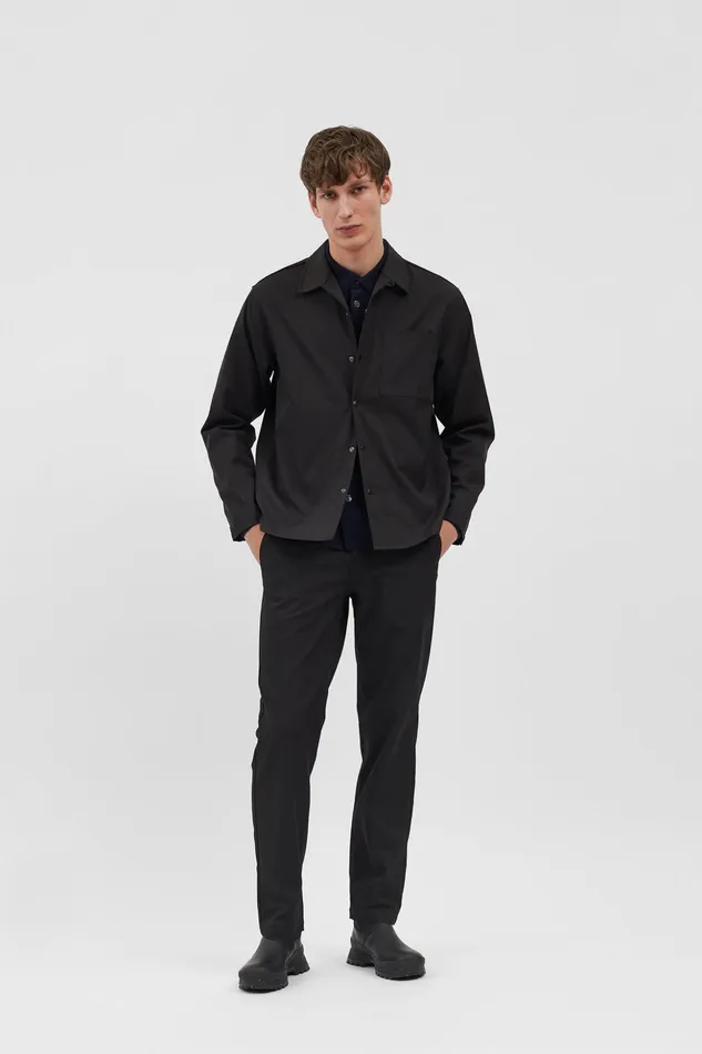 Men Norse Projects Shirting Carsten Solotex Twill Shirt LS Black