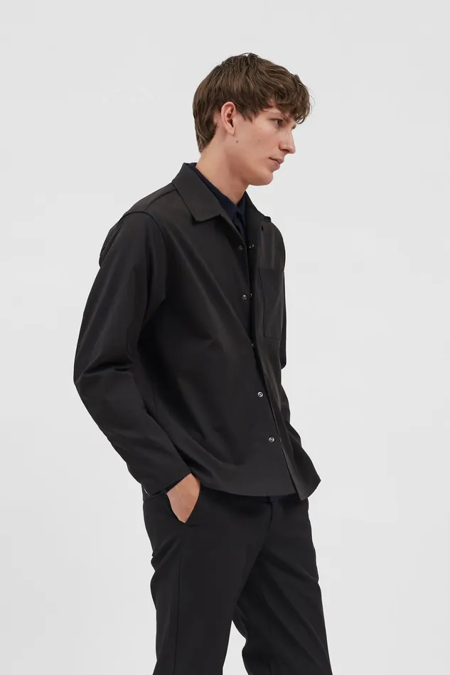 Men Norse Projects Shirting Carsten Solotex Twill Shirt LS Black