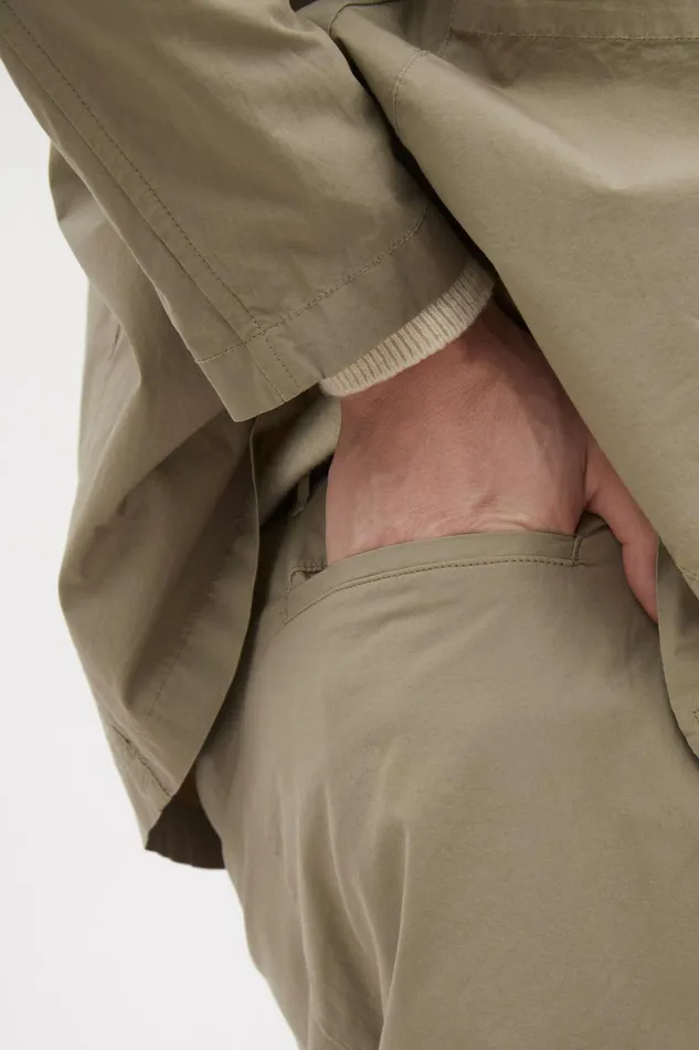 Men Norse Projects Shorts Benn Relaxed Typewriter Pleated Short Clay