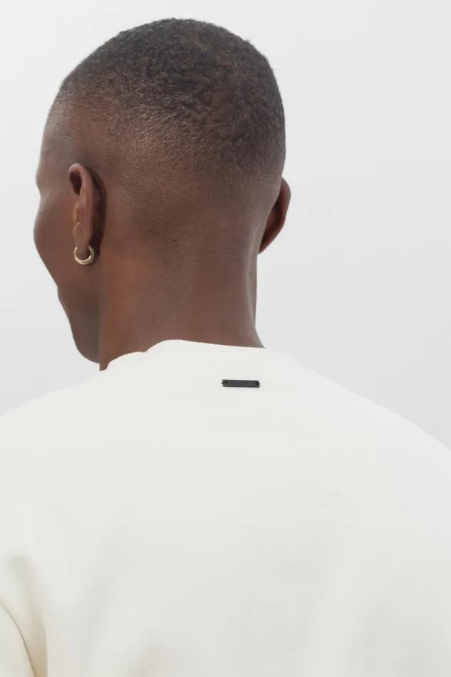 Men Norse Projects Sweatshirts Organic Brushed Cotton Sweatshirt Ecru
