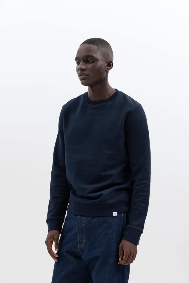 Men Norse Projects Sweatshirts Vagn Classic Crew Dark Navy