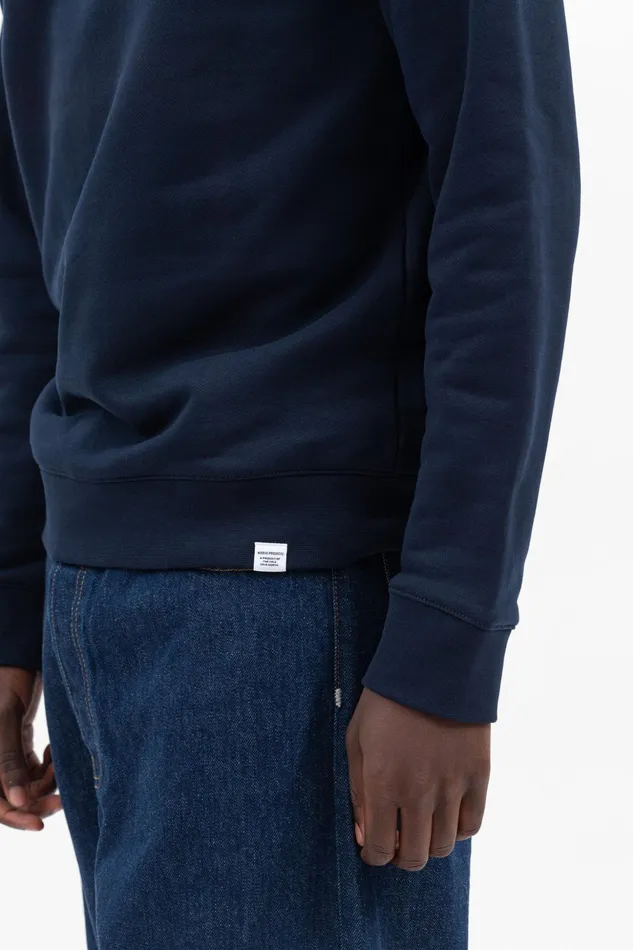 Men Norse Projects Sweatshirts Vagn Classic Crew Dark Navy
