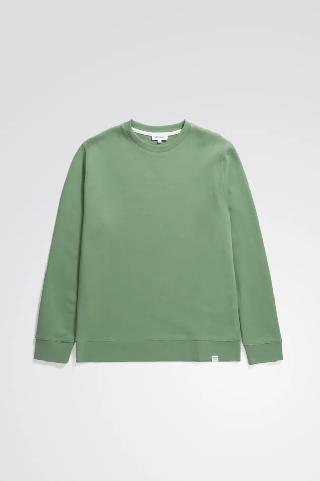 Men Norse Projects Sweatshirts Vagn Classic Crew Linden Green