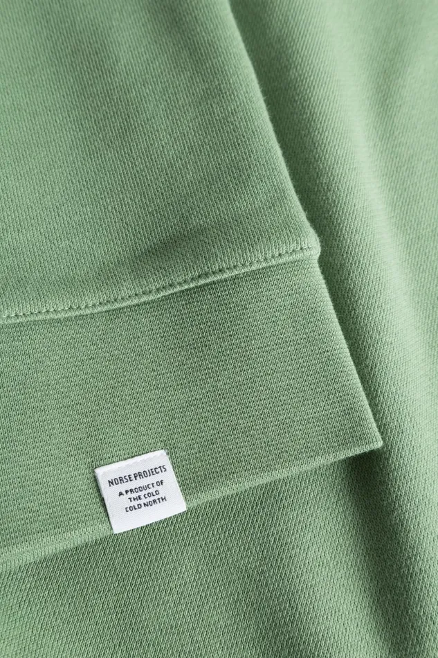 Men Norse Projects Sweatshirts Vagn Classic Crew Linden Green