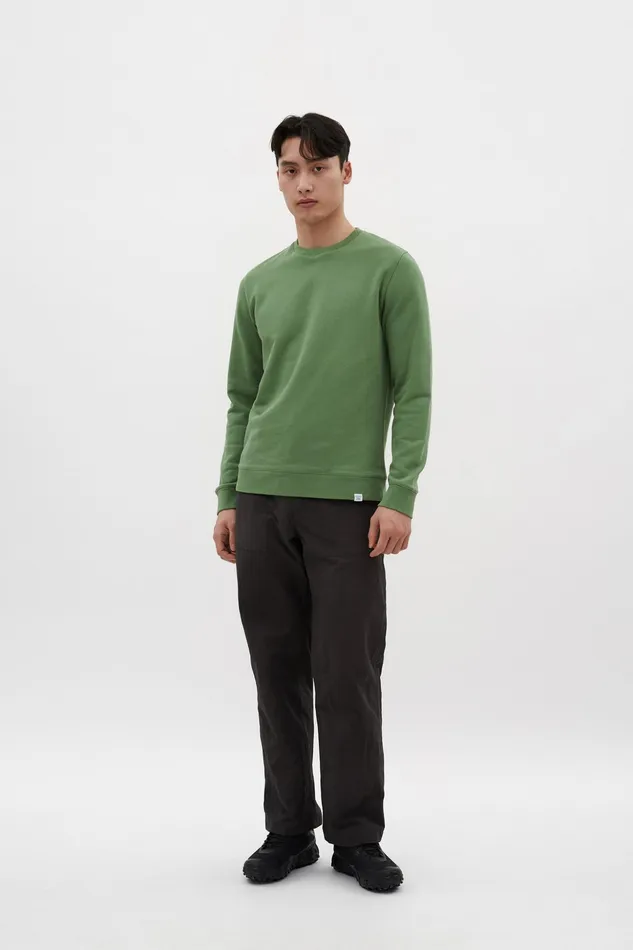 Men Norse Projects Sweatshirts Vagn Classic Crew Linden Green