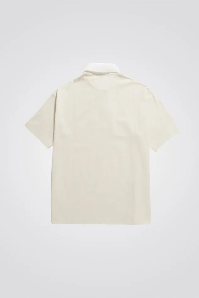 Men Norse Projects TShirts Espen Loose Printed SS Polo Ecru
