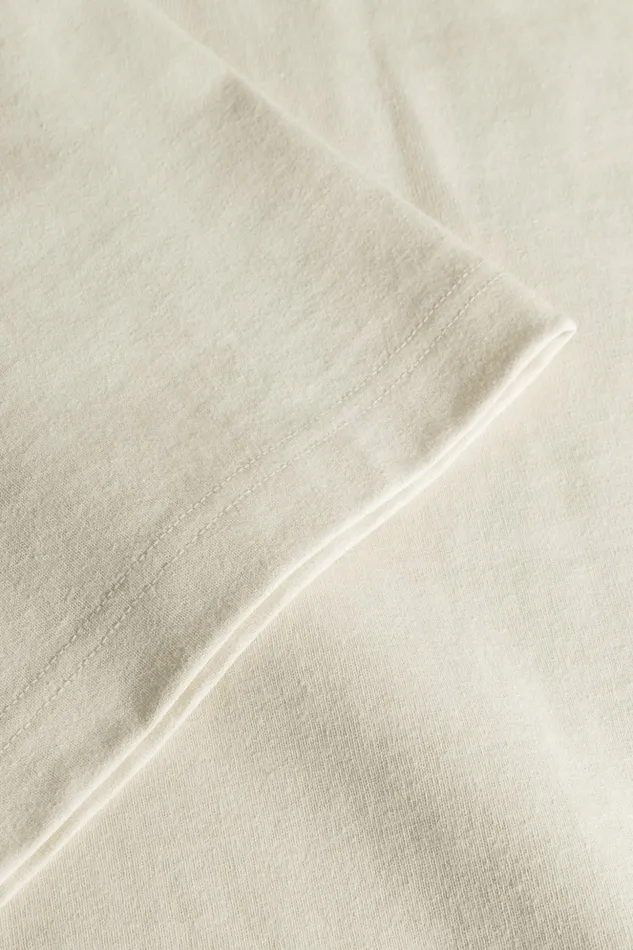 Men Norse Projects TShirts Espen Loose Printed SS Polo Ecru