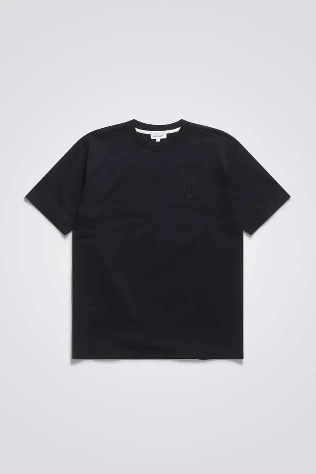 Men Norse Projects TShirts Johannes N Logo Tshirt Dark Navy