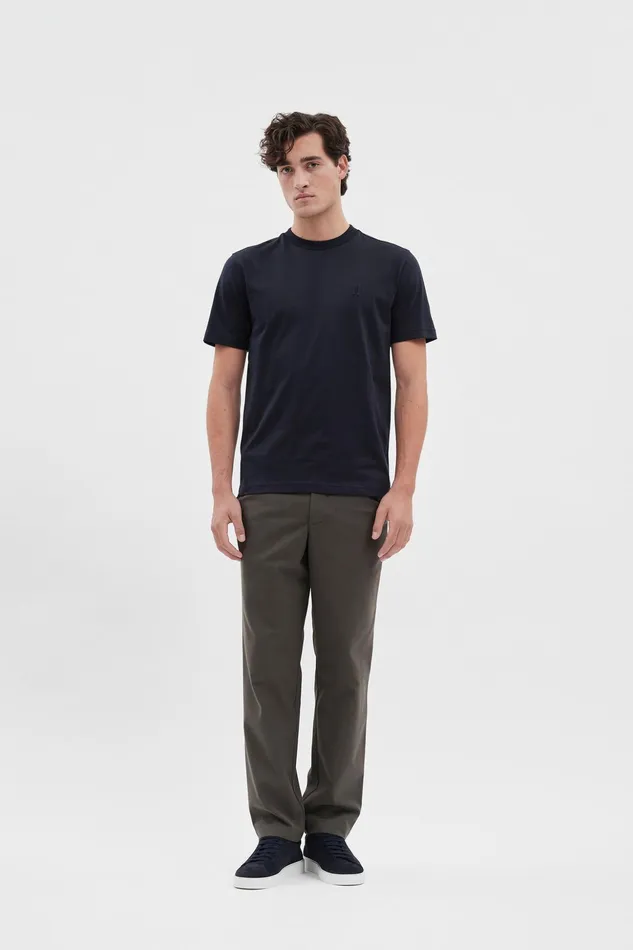 Men Norse Projects TShirts Johannes N Logo Tshirt Dark Navy