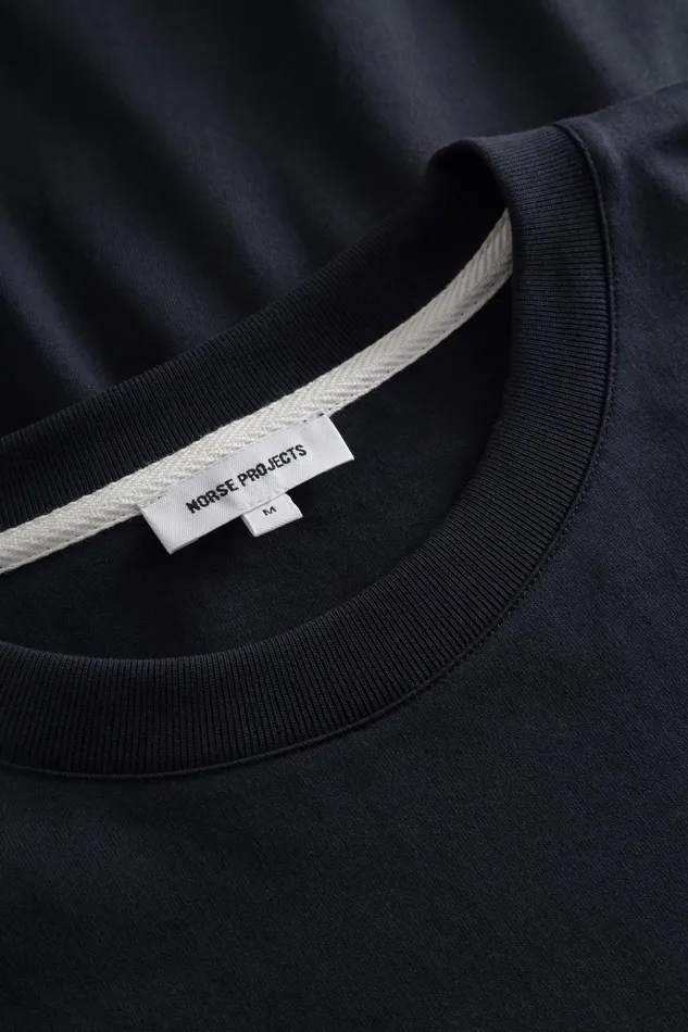 Men Norse Projects TShirts Simon Brush Print TShirt Dark Navy
