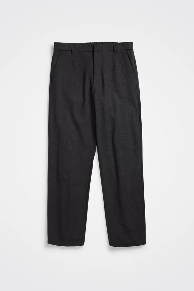 Men Norse Projects Trousers Aaren Cordura Tech Wool Trouser Charcoal Melange